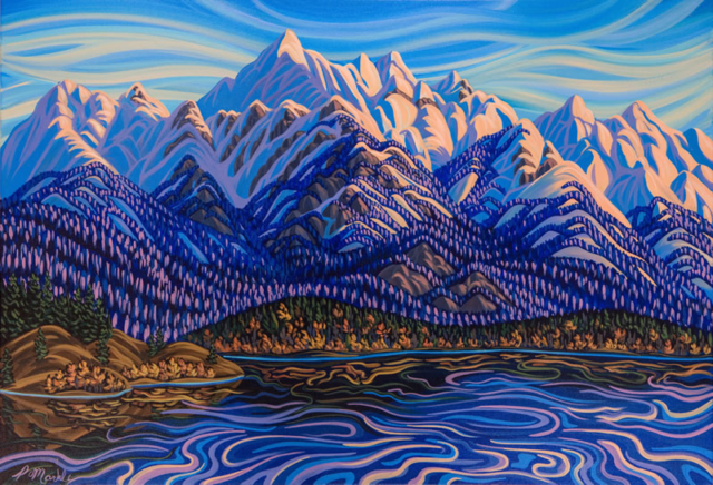 Original Painting by Patrick Markle - "Lake Windermere" (Columbia Valley, BC)