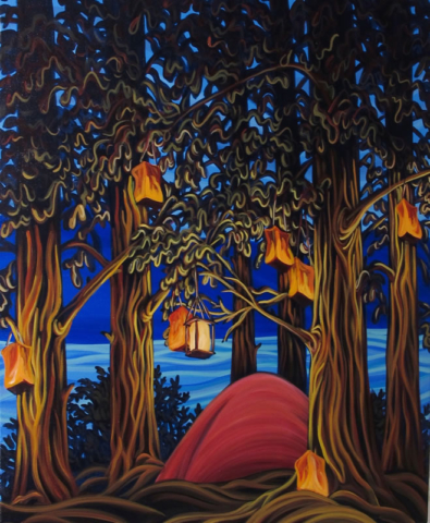 Original Painting by Patrick Markle - "Cedar Campsite XI"