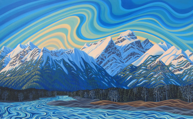 Original Painting by Patrick Markle - "Elk River" (Fernie, BC)