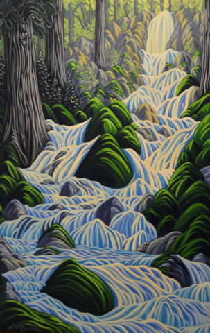 Original Painting by Patrick Markle - "Thirsty Cedar"
